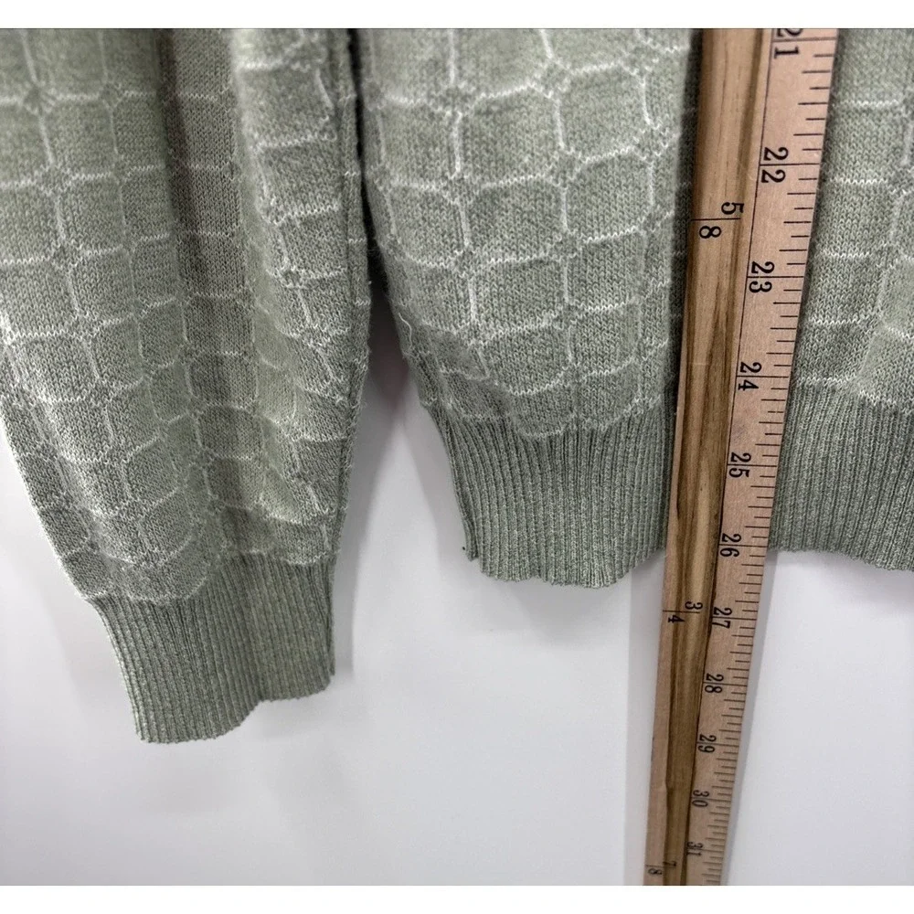 Sette Ponti Crew Neck Sweater Size Medium Green Made in Italy‎ Designer